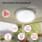 Светильник ЖКХ светодиодный Эра SPB-2, 140х140х48 мм, IP65, Led, 8Вт, 760Лм, 6500К, цвет белый - Фото 7