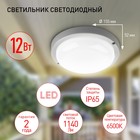 Светильник ЖКХ светодиодный Эра SPB-2, 155х155х52 мм, IP65, Led, 12Вт, 1140Лм, 6500К, цвет белый - Фото 6