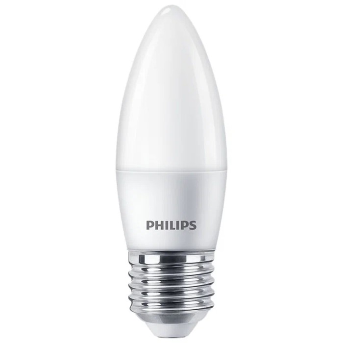Лампы cветодиодные Philips P45, 6 Вт, E27, 620 Лм, 2700К, свечение тёплое белое - Фото 1