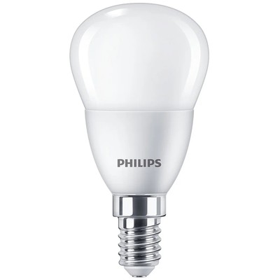 Лампы cветодиодные Philips P45, 6 Вт, Е14, 620 Лм, 2700К, свечение тёплое белое