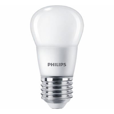 Лампы cветодиодные Philips P45, 6 Вт, E27, 620 Лм, 4000К, свечение белое