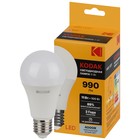 Лампа светодиодная Kodak «Груша», 11 Вт, E27, 990 Лм, 4000К, свечение белое - фото 4324144