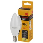 Лампа светодиодная Kodak «Свеча», 11 Вт, E14, 990 Лм, 3000К, свечение тёплое белое - фото 4324179