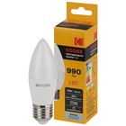 Лампа светодиодная Kodak «Свеча», 11 Вт, E27, 990 Лм, 4000К, свечение белое - фото 4324188