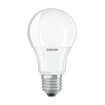 Лампа светодиодная Osram А60, 7 Вт, Е27, 600 Лм, 2700К, свечение тёплое белое