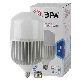 Лампа светодиодная Эра Power power, 100 Вт, E27/E40, 8000 Лм, 4000К, свечение белое