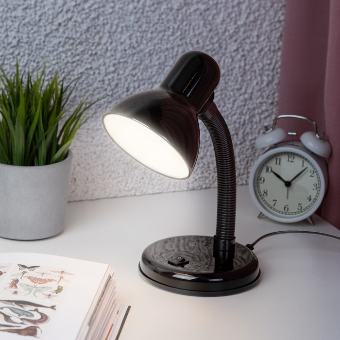 Настольный светильник Эра N-120, IP20, 40Вт, черный - Фото 1