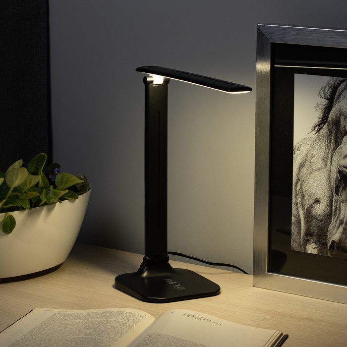 Настольный светильник Эра NLED-484, IP20, 11Вт, черный - Фото 1