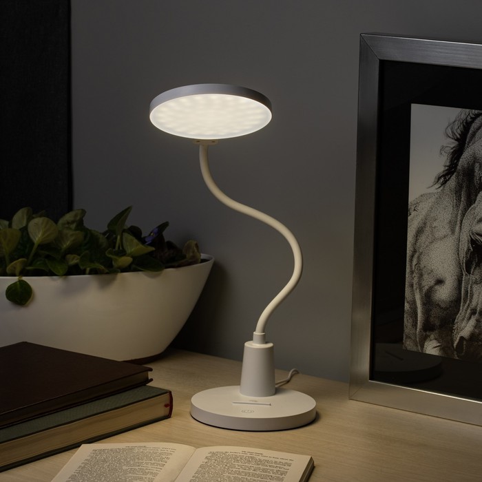 Настольный светильник Эра NLED-501, IP20, 10Вт, белый - Фото 1