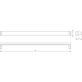 Светильник Эра SPO-801, 610х34х50 мм, IP20, 20Вт