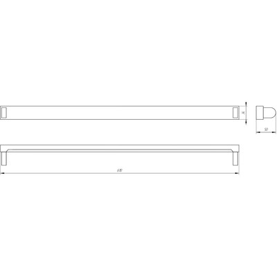 Светильник Эра SPO-801, 610х34х50 мм, IP20, 20Вт