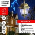 Светильник садовый Эра Е27, IP44, 60Вт, 150x170x700 мм, бронза 10490125 - фото 319877294