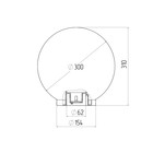 Светильник садовый Эра «Шар» Е27, IP44, 100Вт, 300x300x310 мм, чёрный - Фото 2