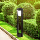 Светильник садовый Эра Е27, IP54, 20Вт, 192x192x800 мм, чёрный - фото 301081245