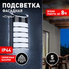 Светильник садовый Эра на солнечной батарее LED, IP44, 17Лм, холодный белый - фото 4479194