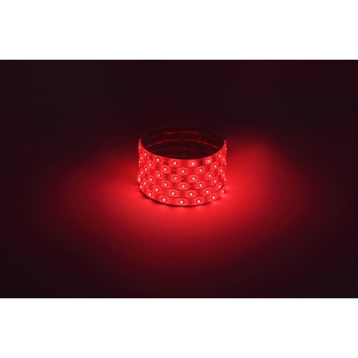 Светодиодная лента Эра, 5 м, IP65, SMD2835, 60 LED/м, 4,8 Вт/м, 12 В, свечение красное - фото 1927137720