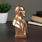 Бюст Ленин большой бронза,золото, 8х14х18см - фото 15962010