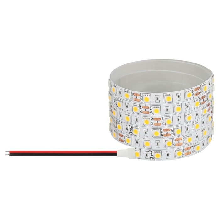 

Светодиодная лента Эра, 50 м, IP20, SMD5050, 60 LED/м, 14,4 Вт/м, 12 В, свечение дневное белое