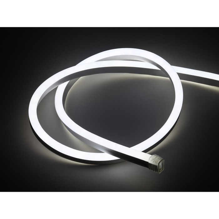 Неоновая светодиодная лента Эра, 20 м, IP67, SMD2835, 120 LED/м, 7 Вт/м, 220 В, свечение белое - фото 1906710337