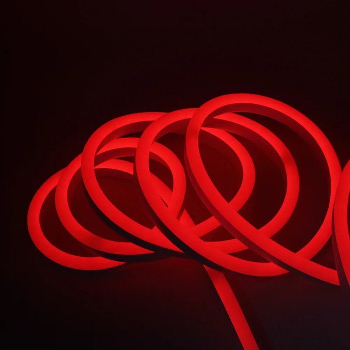 Неоновая светодиодная лента Эра, 20 м, IP67, SMD2835, 120 LED/м, 7 Вт/м, 220 В, свечение красное - фото 1906710364