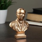 Бюст Гагарин бронза,золото 11см - Фото 1