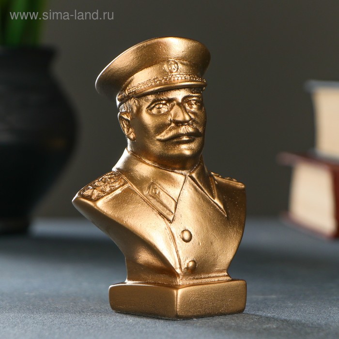 Бюст Сталин малый бронза 10см - Фото 1