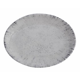 Блюдо овальное Porland Blizzard, 24х31 см, цвет серый