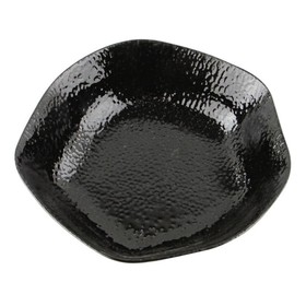 Салатник волнообразный Porland Moss Black, d=16 см, цвет чёрный