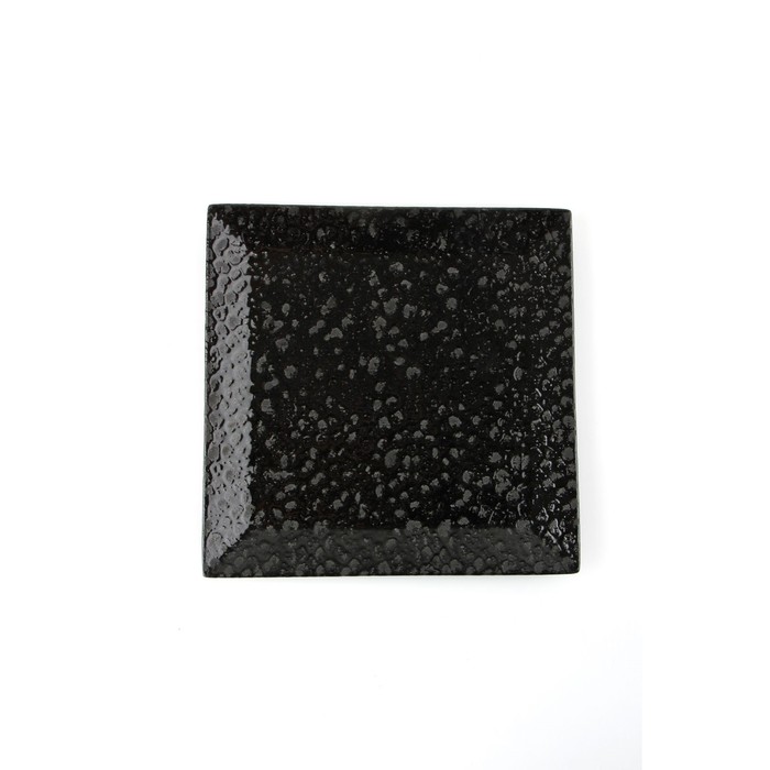 Тарелка квадратная Porland Black Moss, размер 18х18 см - Фото 1