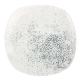 Тарелка квадратная Porland Smoky, 25х25 см, цвет серый