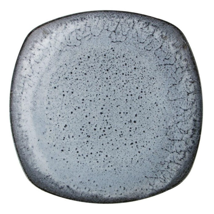 Тарелка квадратная Porland Frost, 29х29 см, цвет серый