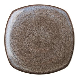 Тарелка квадратная Porland Rock, 29х29 см, цвет коричневый