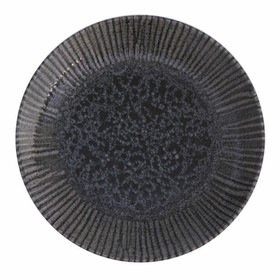 Тарелка мелкая Porland Iris Grey, d=21 см, цвет тёмно-серый