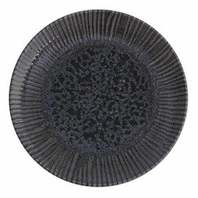 Тарелка плоская Porland Iris Grey, d=25 см, цвет тёмно-серый