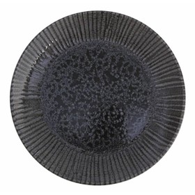 Тарелка плоская Porland Iris Grey, d=27 см, цвет тёмно-серый