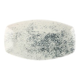 Тарелка для закусок Porland Smoky, 18х32 см, цвет серый