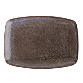 Блюдо сервировочное прямоугольное Porland Rock, 23х32 см, цвет коричневый
