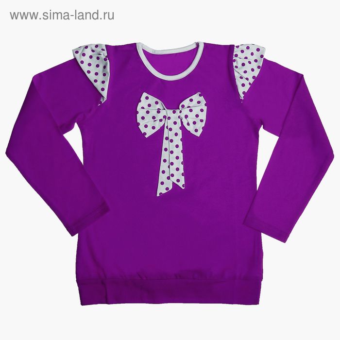 Джемпер для девочки "Бант в горошек", рост 98 см (57), цвет микс - Фото 1