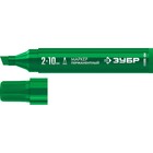 Маркер ЗУБР МП-1000К 06333-4, перманентный, клиновидный, 2-10 мм, зеленый - Фото 2