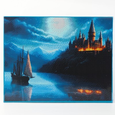 УЦЕНКА Алмазная вышивка полное заполнение «Сказочный замок», на раме, 40×50 см