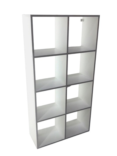 Стеллаж кубический, 710×280×1400 мм, цвет белый