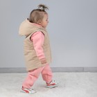 Безрукавка детская утеплённая KinDerLitto «Кантри», рост 68-74 см, цвет бежевый - Фото 7