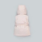 Безрукавка детская утеплённая KinDerLitto «Кантри», рост 68-74 см, цвет пудра - Фото 3