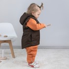 Безрукавка детская утеплённая KinDerLitto «Кантри», рост 98-104 см, цвет шоколад - Фото 8