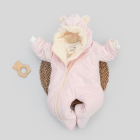 Комбинезон детский KinDerLitto «Веснушка», рост 56-62 см, цвет розовый