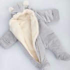 Комбинезон детский KinDerLitto «Веснушка», рост 56-62 см, цвет серый - Фото 4