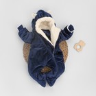 Комбинезон детский KinDerLitto «Веснушка», рост 56-62 см, цвет тёмно-синий - фото 109820858
