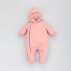 Комбинезон детский KinDerLitto «Карамелле-1», рост 56-62 см, цвет цветочный розовый - Фото 2