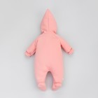 Комбинезон детский KinDerLitto «Карамелле-1», рост 56-62 см, цвет цветочный розовый - Фото 8