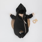 Комбинезон детский KinDerLitto «Карамелле-1», рост 56-62 см, цвет чёрный - фото 109821216